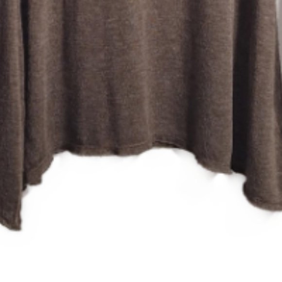 Alice + Olivia Base Sweater Brown Cowl Neck Knit Tunic Long Sleeve Size Small - Picture 9 of 9